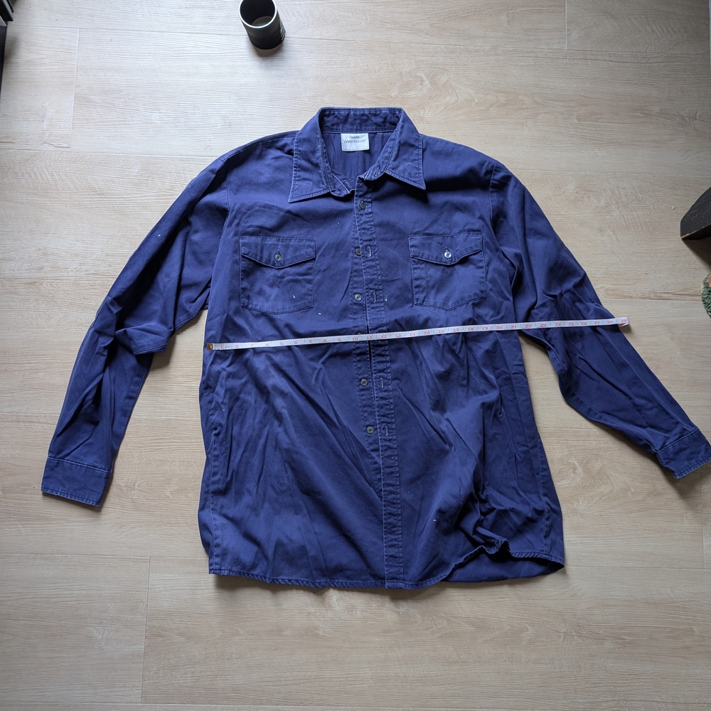 Sears WearMaster Blue Shirt/Shacket